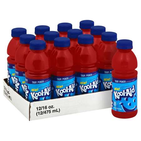 Kool-Aid Beverage Ready To Drink Tropical Punch 16 fl. oz., PK12 10043000064761